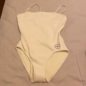 Sporty & Rich x Solid and Stripped Swimsuit